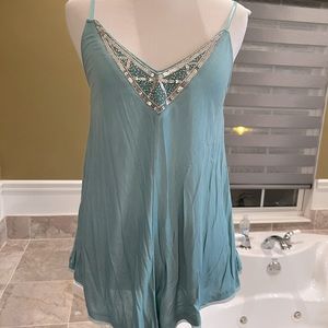 New Teal Candies Tank Top with embellishments